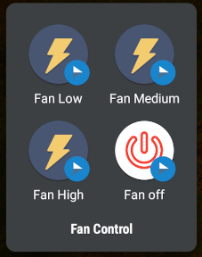 Android Fan Control via HTTP Request Shortcuts screenshot