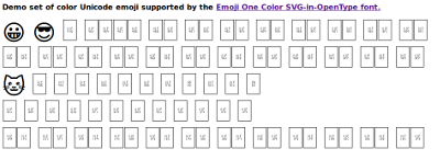 Before EmojiOne Color in Firefox Linux