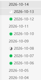 Task progress rings in the file explorer