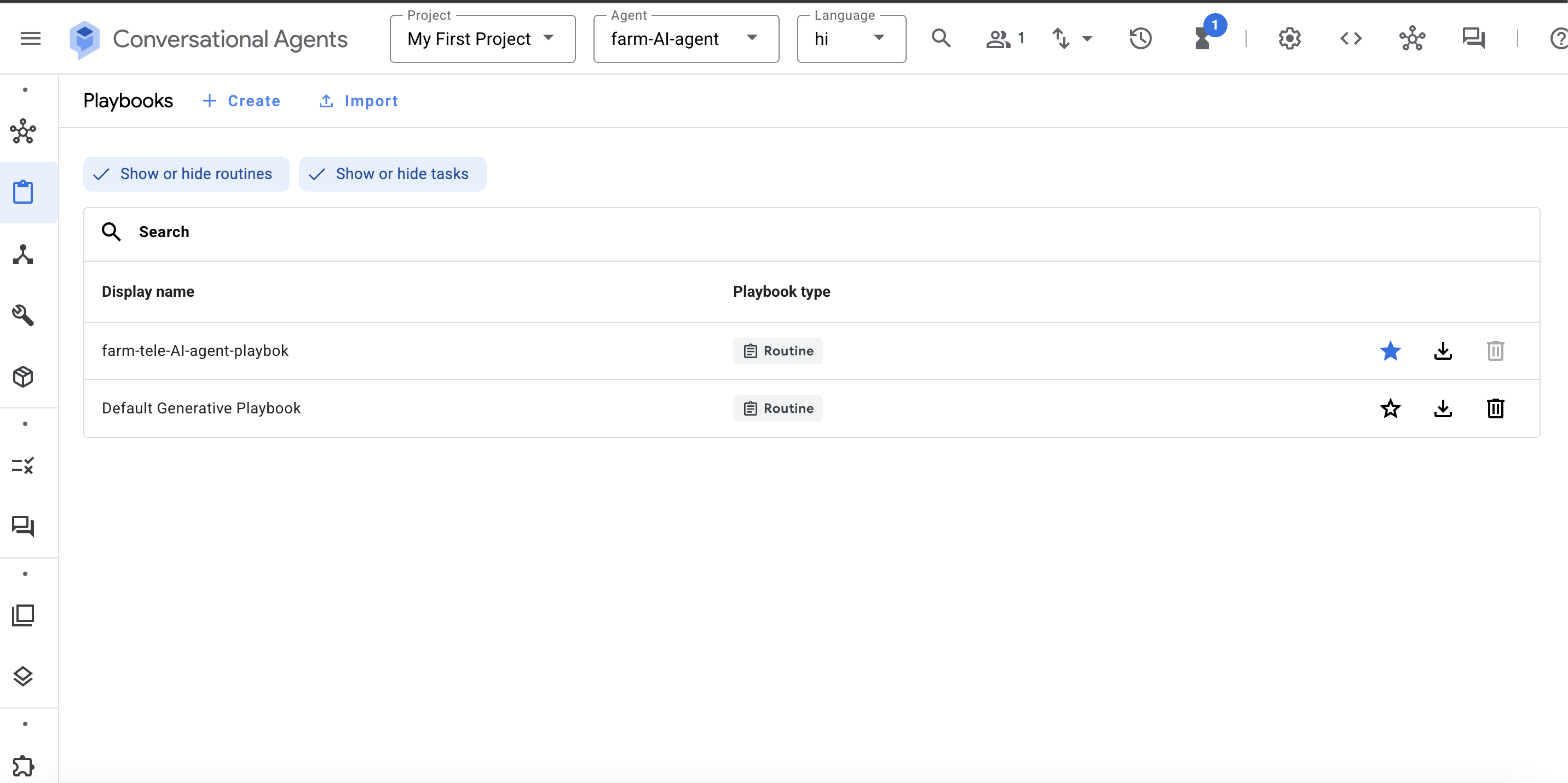 Google Vertex AI Conversational Agent 