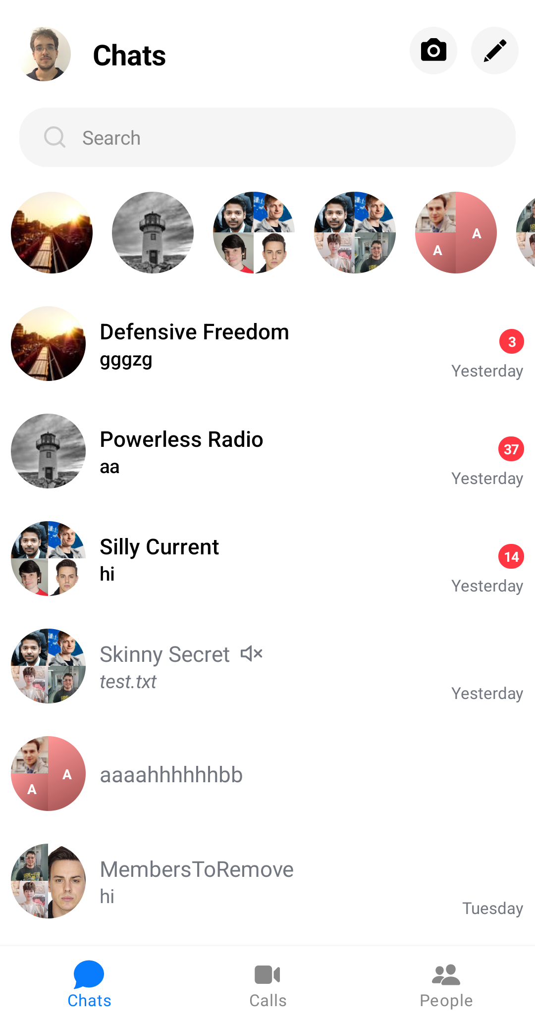 Facebook Messenger Clone Preview