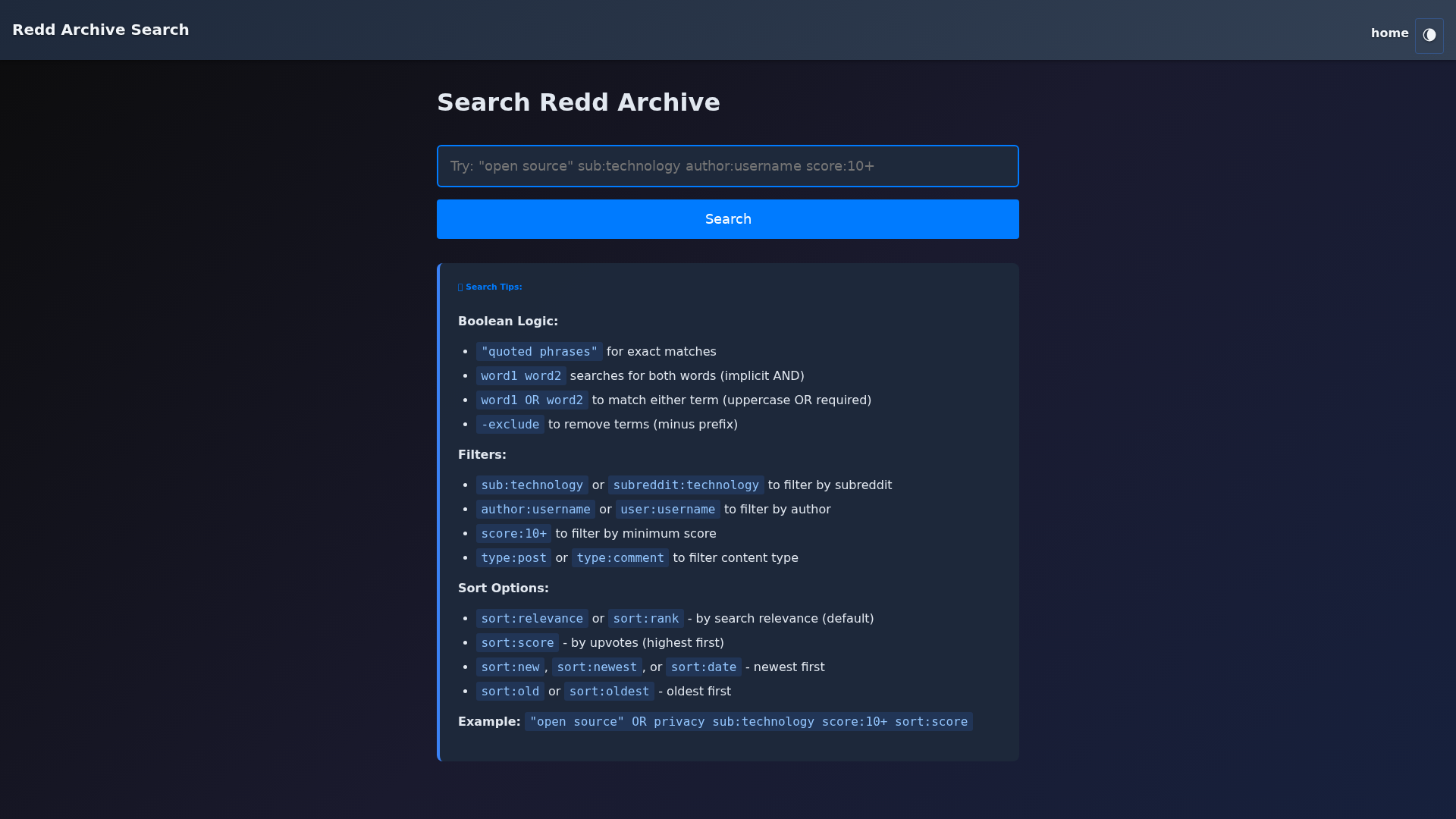 Search Form