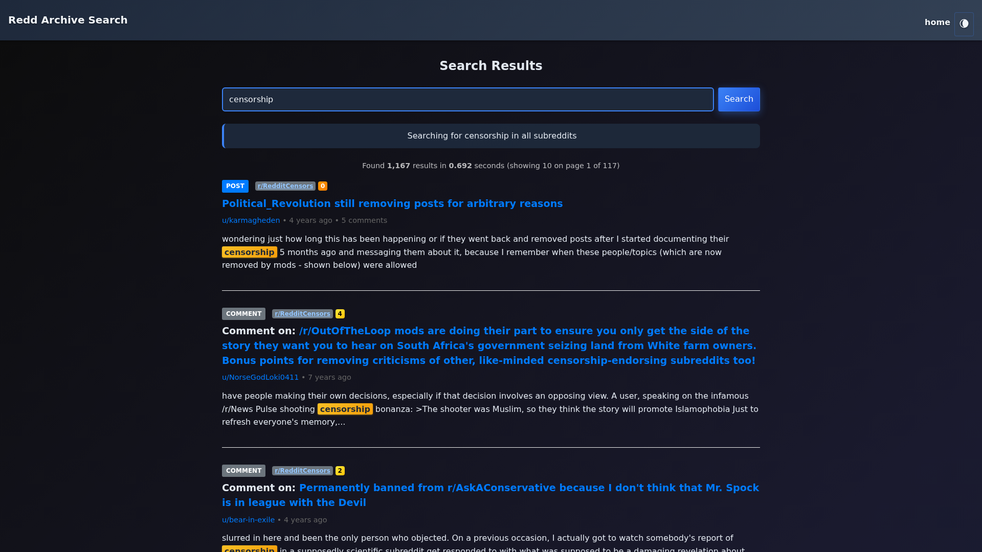 Search Results
