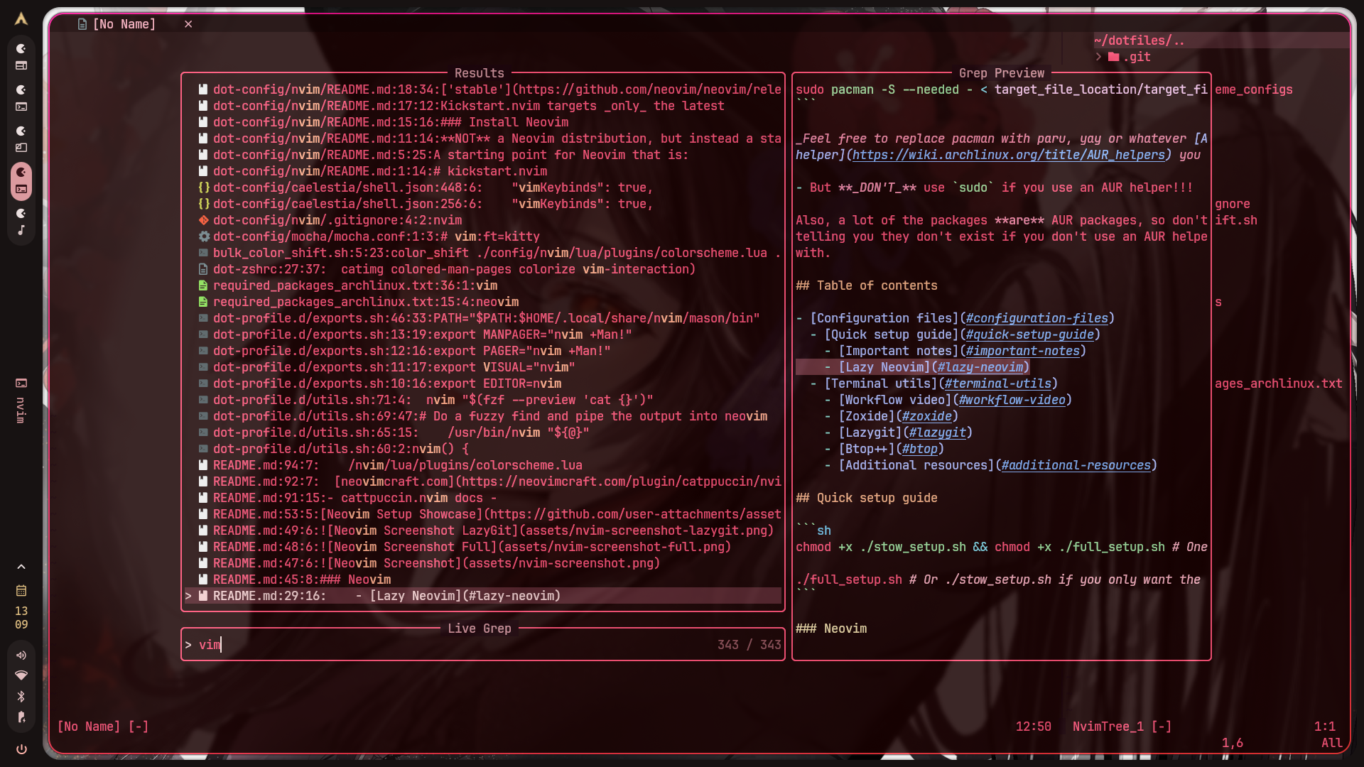 Neovim Screenshot Telescope