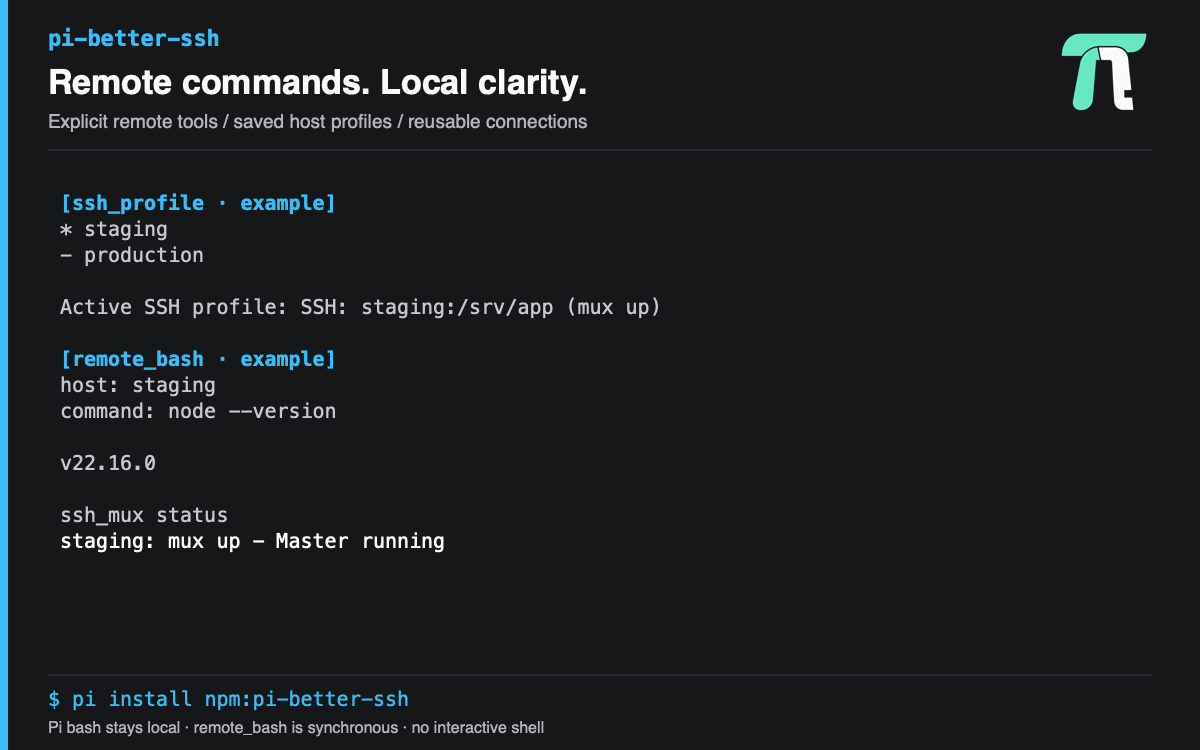 Pi Better SSH package preview