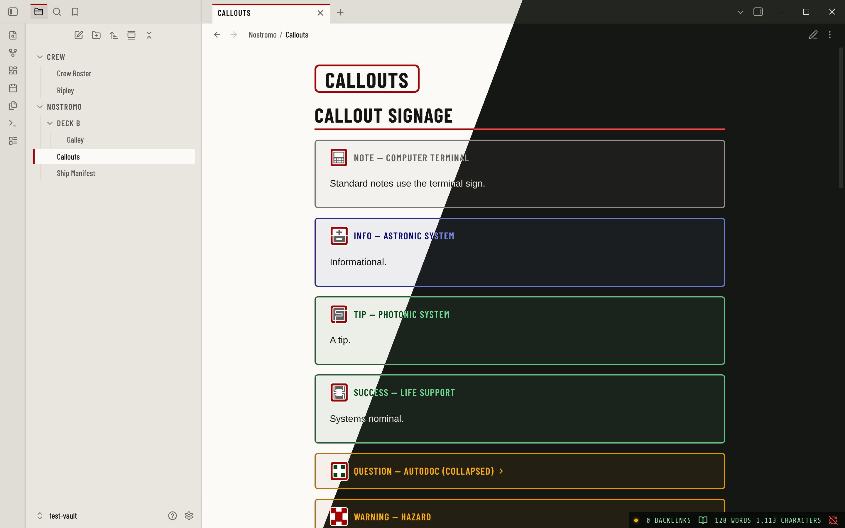 Semiotic in light and dark mode
