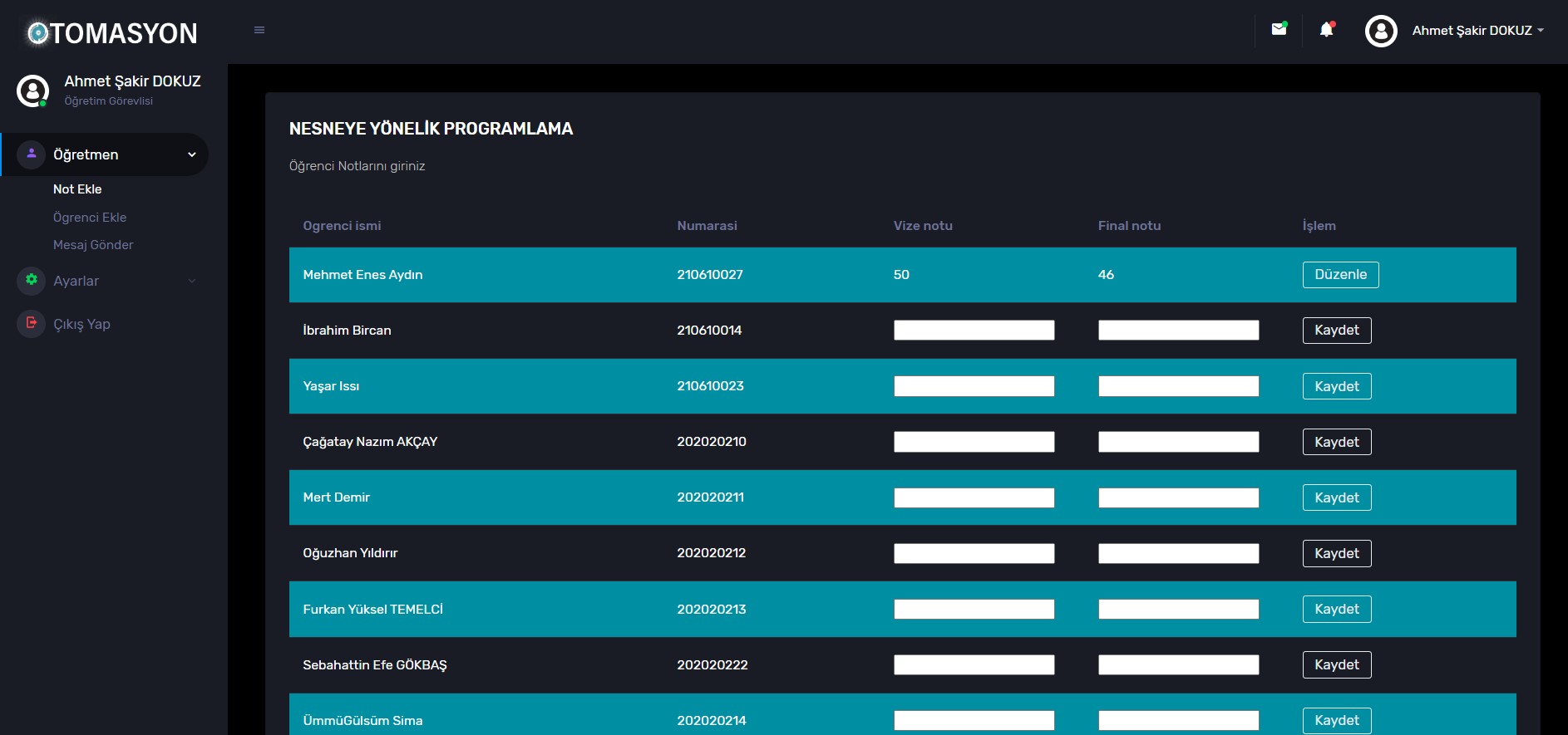 GitHub - 1brahimbircan/school-automation-project: Okul Otomasyon ...