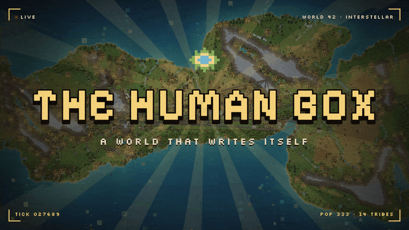 The Human Box: tribes think, invent language, build cities, found religions, wage war, sign treaties and invent computers