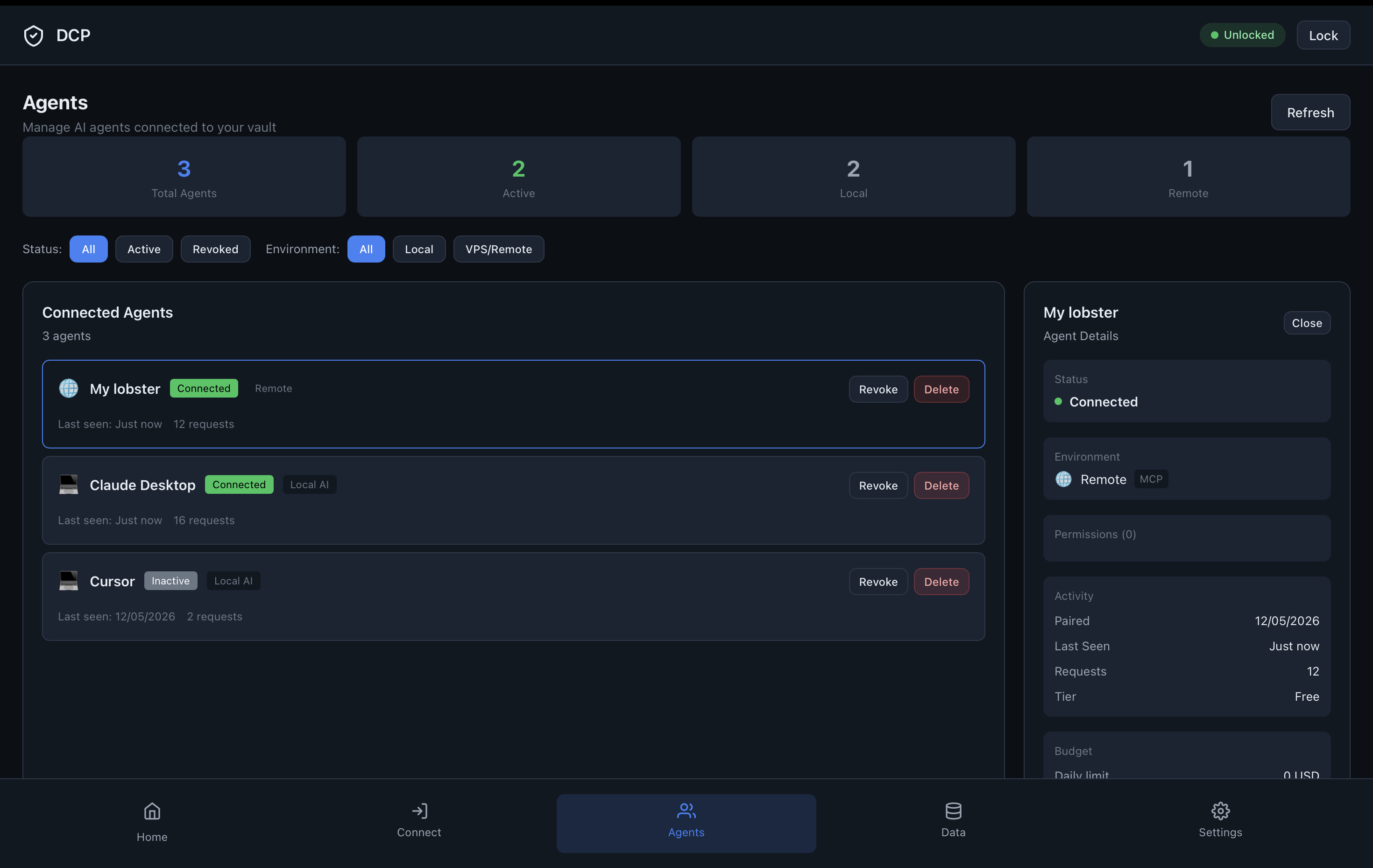 DCP multiple agents
