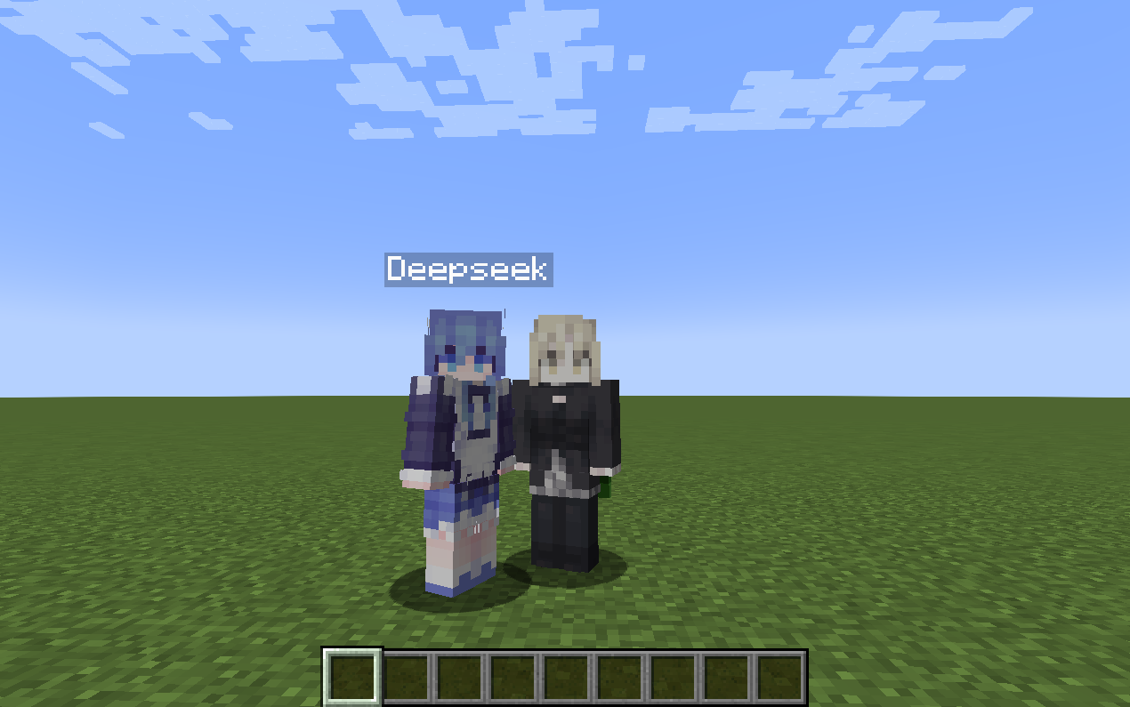 The agent standing next to the player
