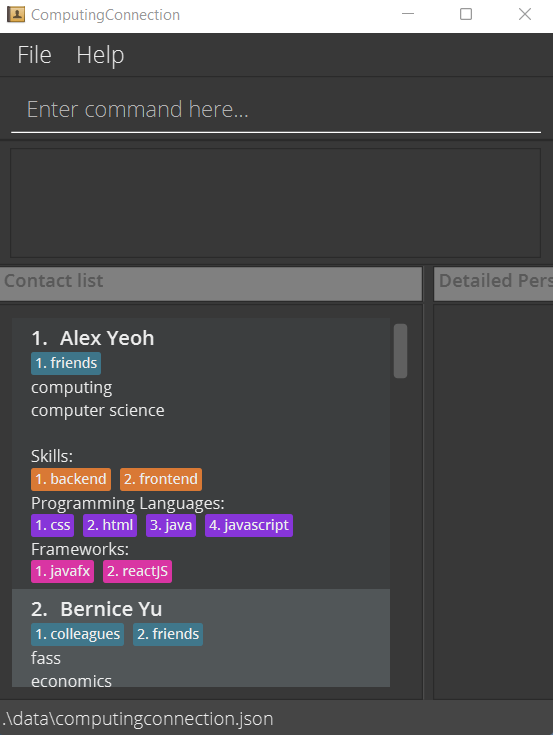 Window size cuts off view panels · Issue #2 · 1waykiat/pe · GitHub