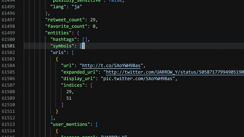 animation of JJPWRGEM's LSP in a 60,000 line file. file changes are made quickly and feedback is shown quickly. code actions fix common issues like missing colons