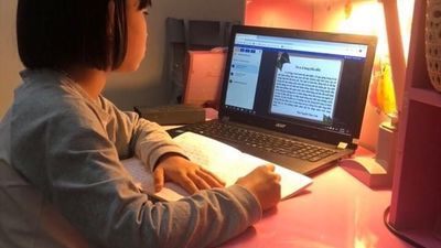 Dạy học trực tuyến tại trường Tiểu học Đình Bảng 2