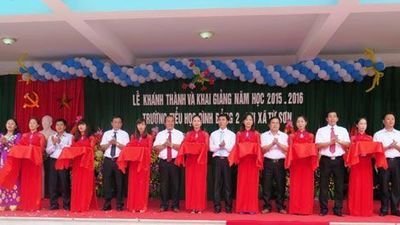 Lễ cắt băng khánh thành trường TH Đình Bảng 2