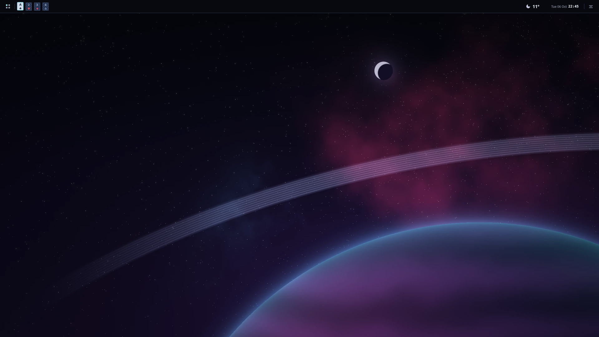 Eva desktop — dark theme and card workspaces
