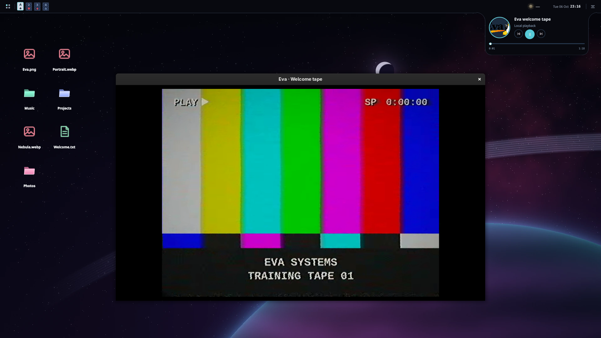 Local video playback and media controls