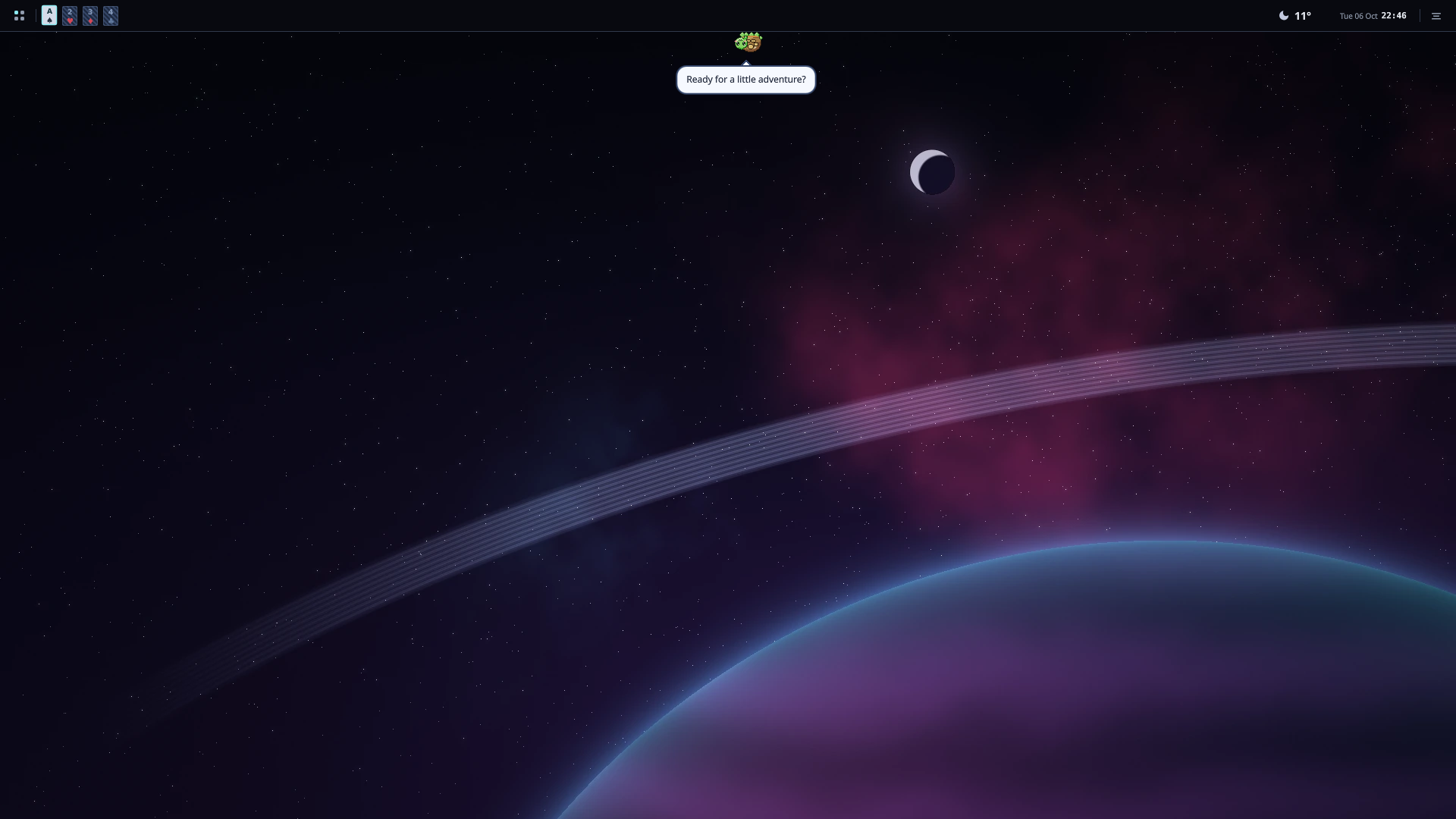 Cascarón on the desktop