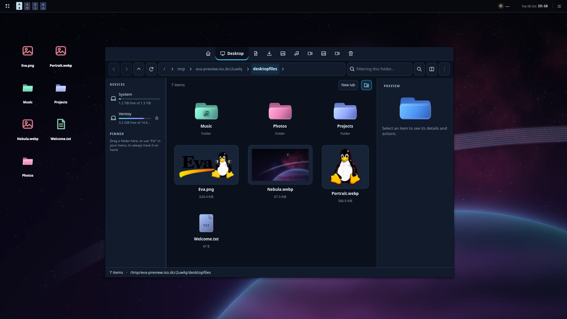 Prisma browsing real demonstration files