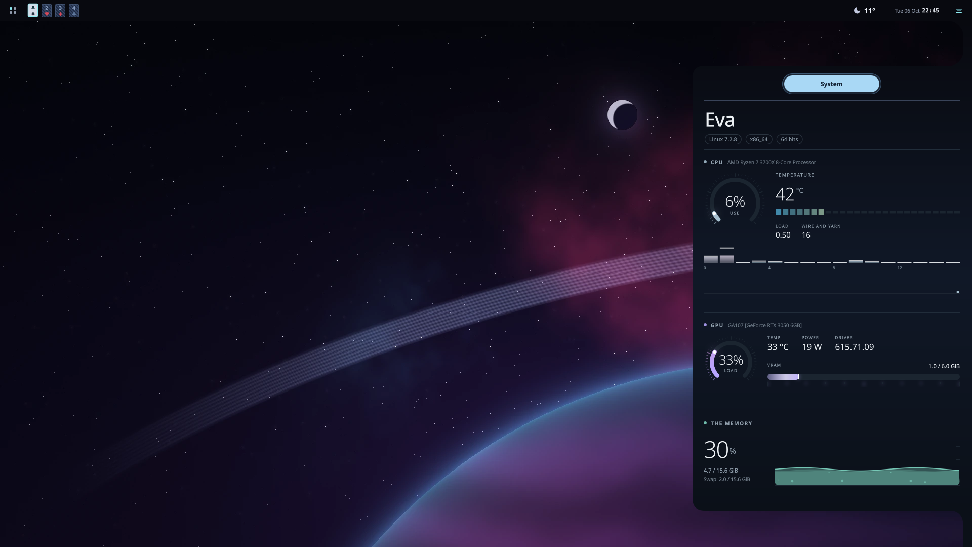 Live system monitor