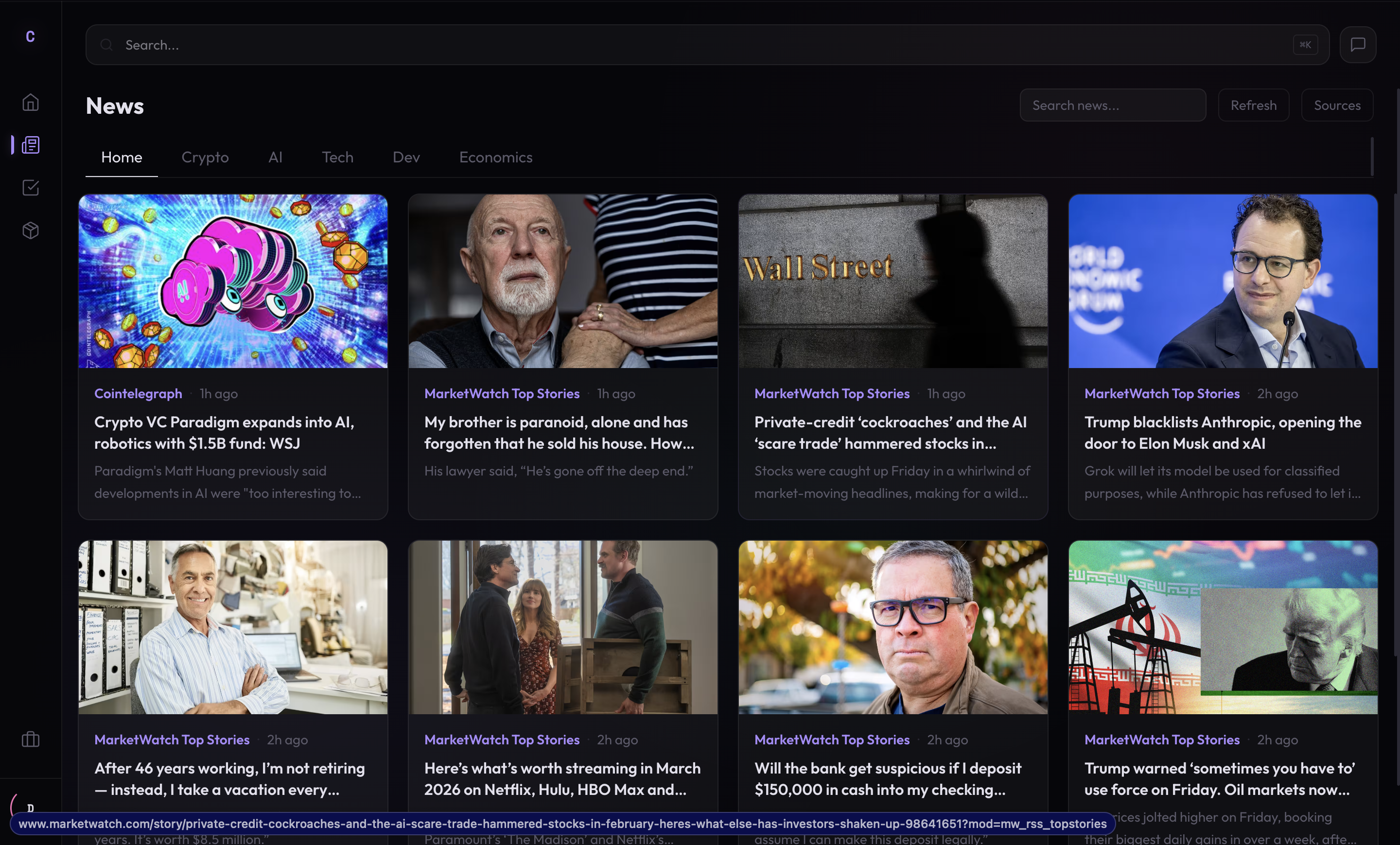 News & RSS Aggregator