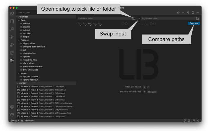 Diff Folders Basics