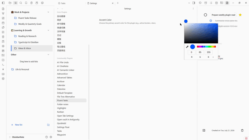 Custom Accent Color Demo