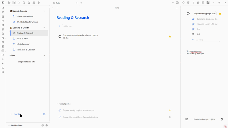 Lists and Groups Demo