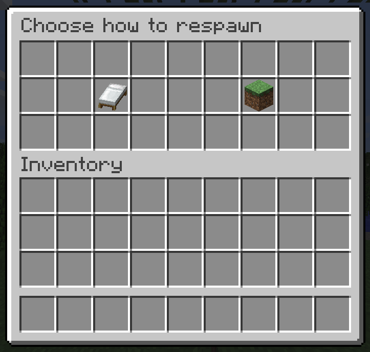 Choose how to respawn