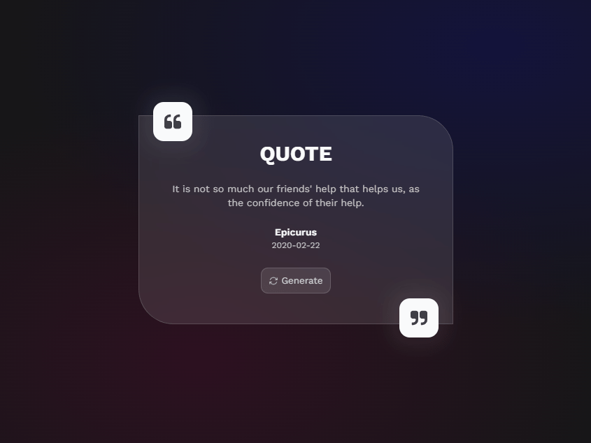 Random Quote Generator