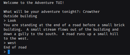 adventure-tui Demo