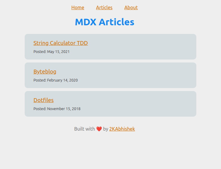 mdx-blog Demo