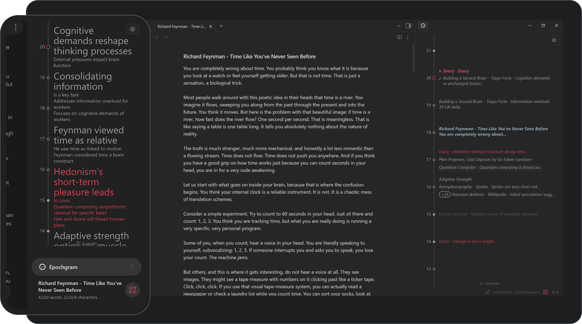 Epochgram screenshot