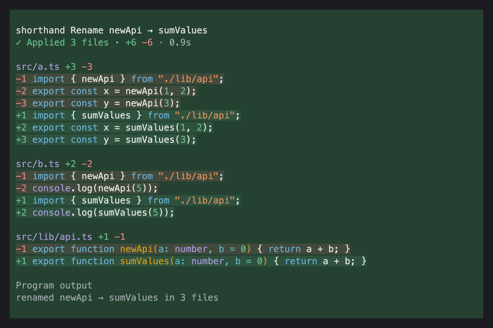 A shorthand call in Pi