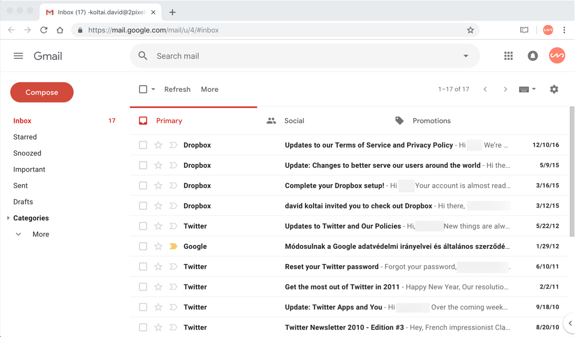 Gmail 2018 Minimal Ui