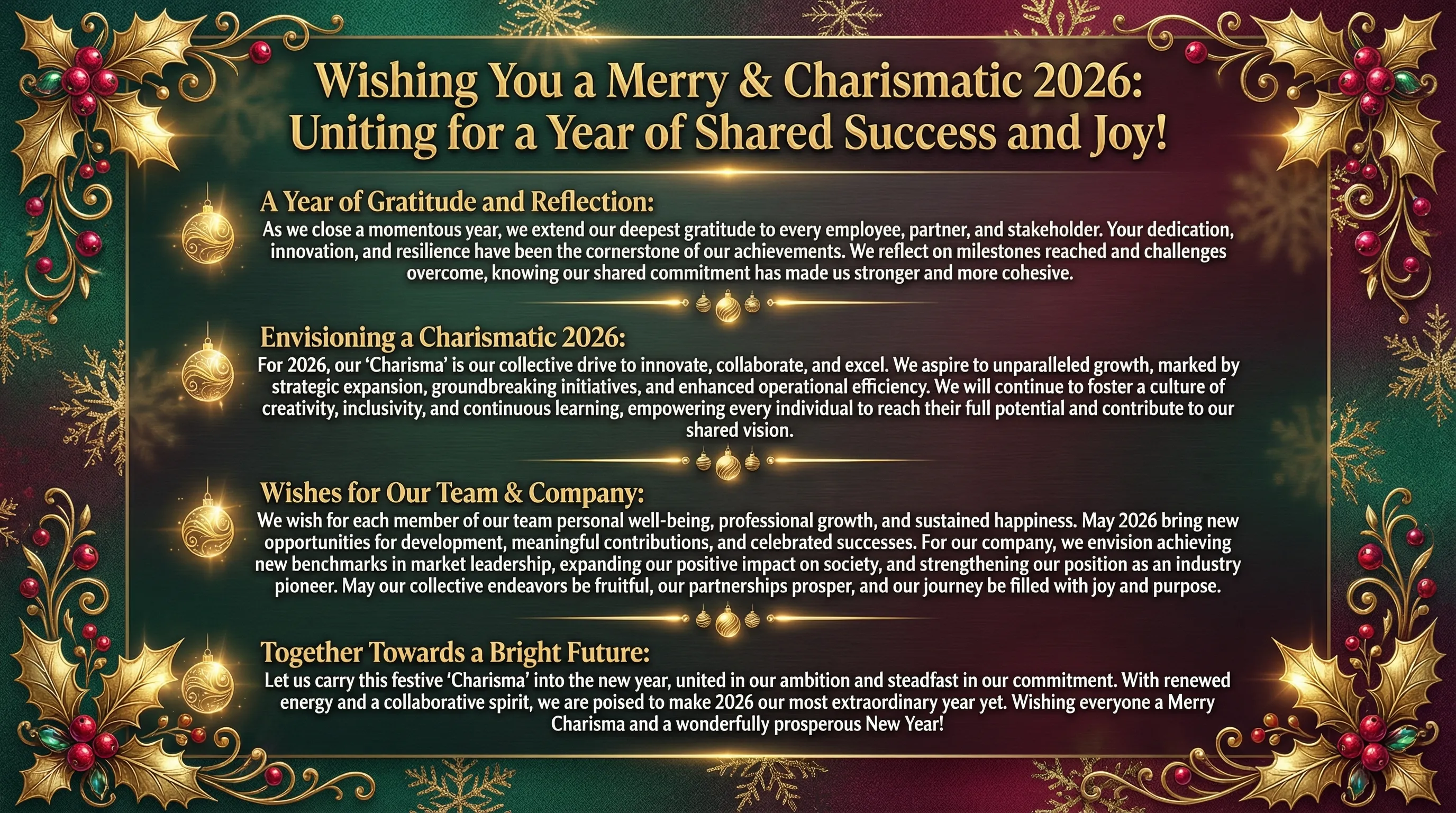 Luxury Vintage Christmas