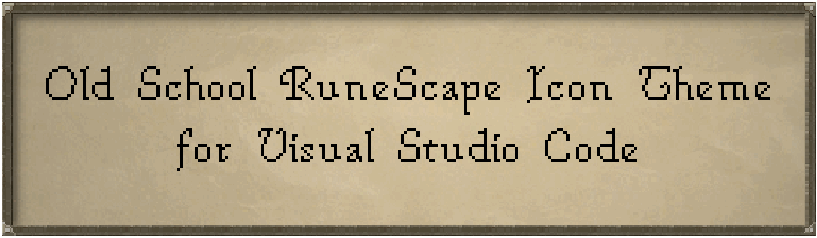 Old School RuneScape Icon Theme for Visual Studio Code