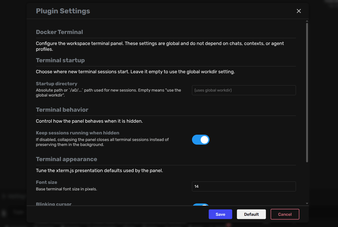 Docker Terminal screenshot 3