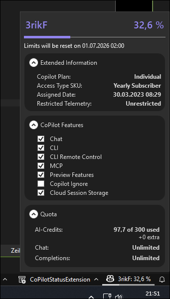 Popup Dark