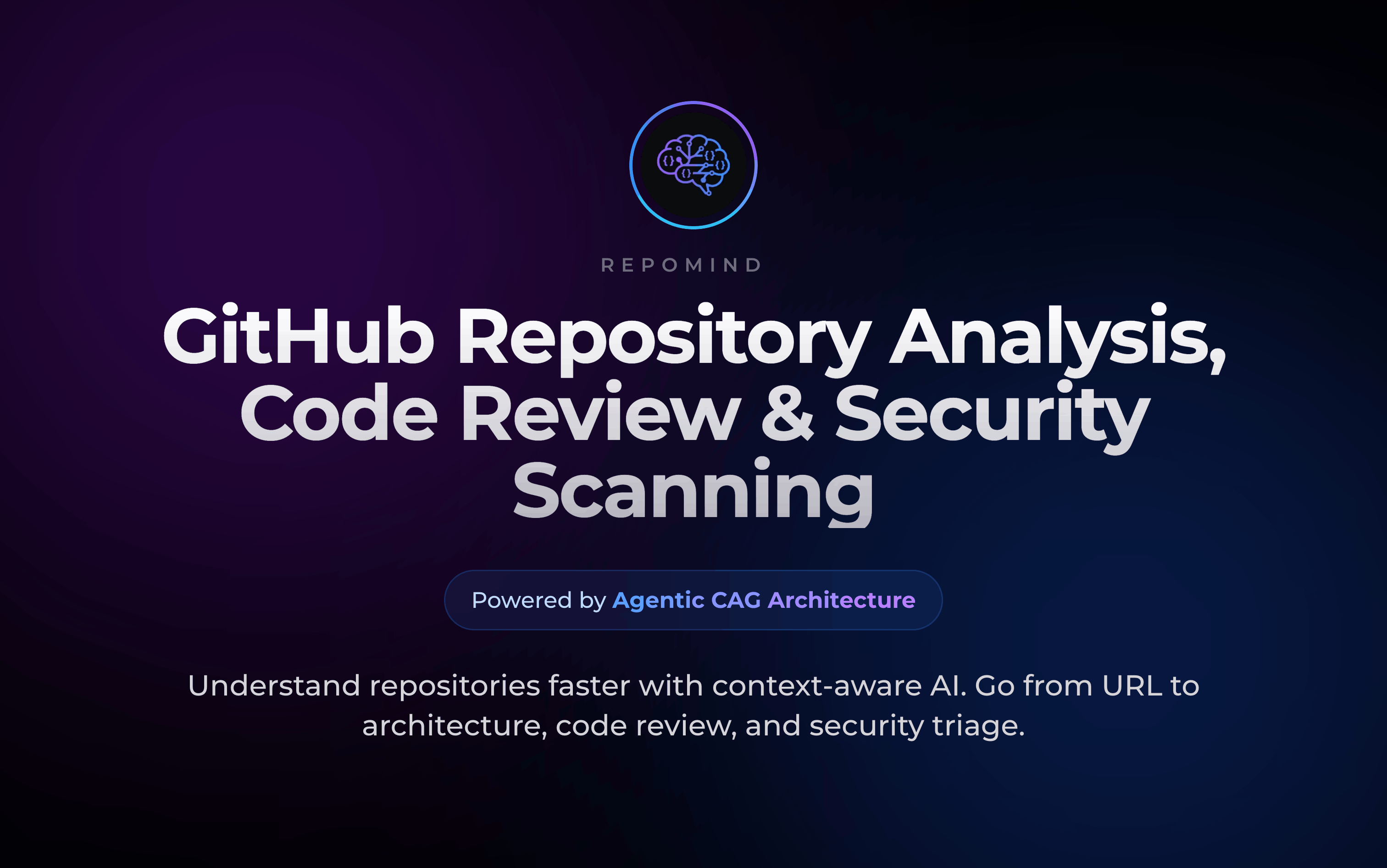 RepoMind Landing Page