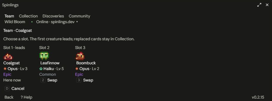 Choose which teammate to replace or swap in Claude Desktop.