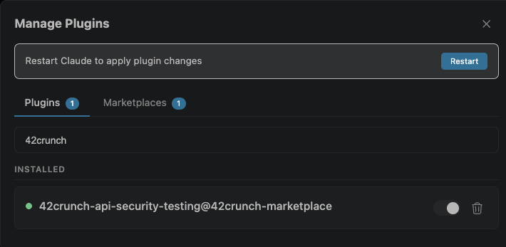 Plugin Restart