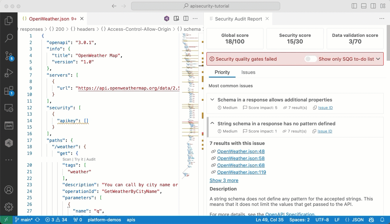 Quick Fixes in VSCode