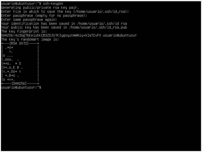 Firewall Configuration - Create Public and Private Key with ssh