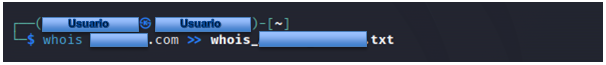 Usuario Whois