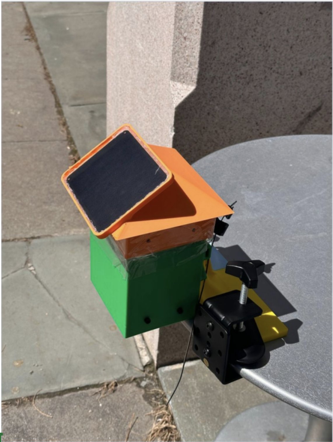 Printed enclosure installed outdoors