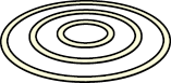 Concentric Circles Bed Level Pattern Icon