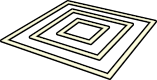 Concentric Squares Bed Level Pattern Icon