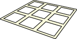 Grid Bed Level Pattern Icon