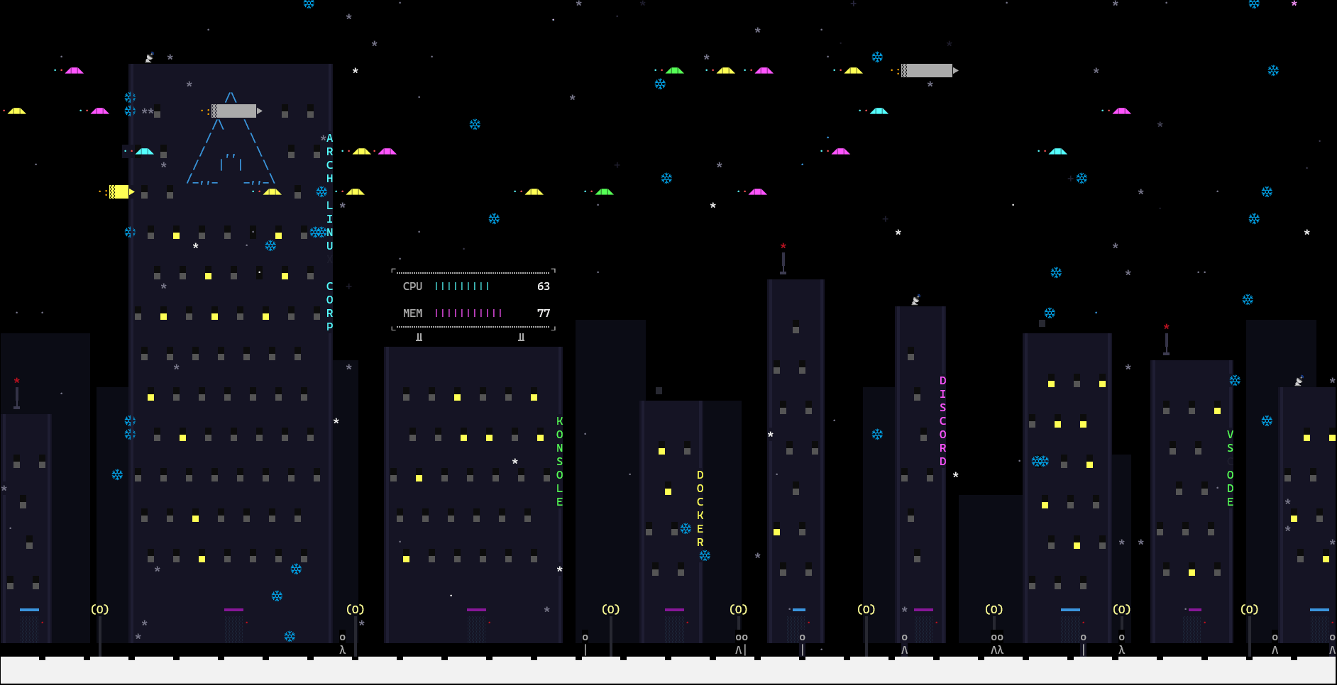 Metropolis snow demo