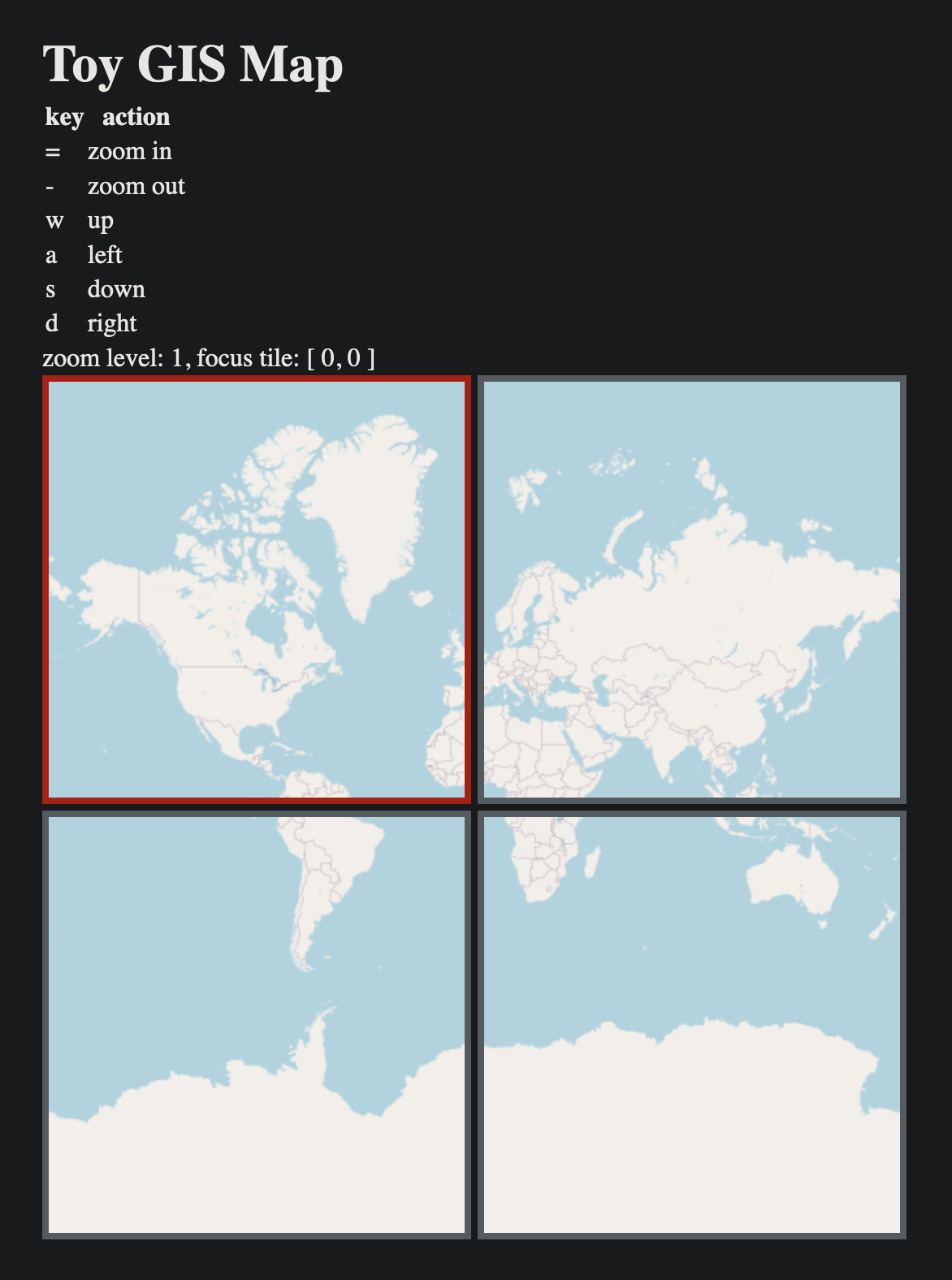 Toy GIS Map